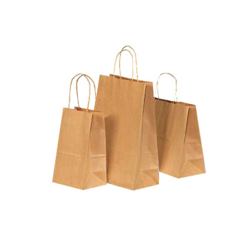 Free Sample Brown Paper Bag with Custom Logo Wholesale